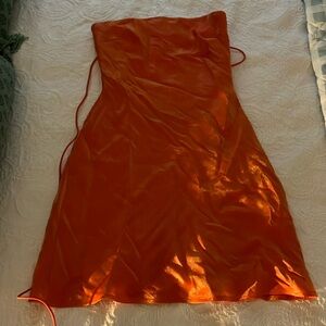 White Fox Boutique Orange Mini Dress